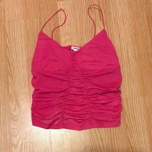 Garage Fuchsia Ruched Camisole